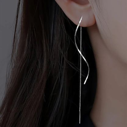 Pendientes largos con diseño único