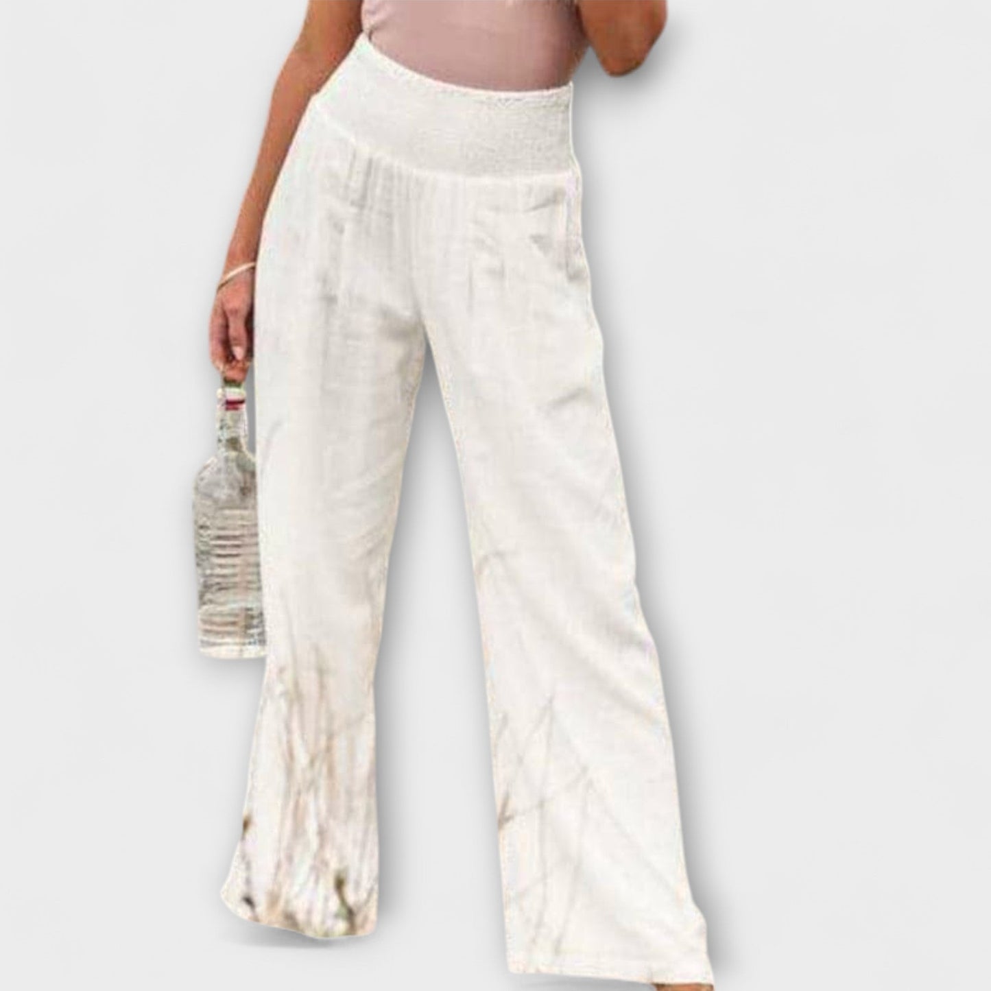 Pantalones de lino amplios y cómodos - Elegantes para cualquier evento
