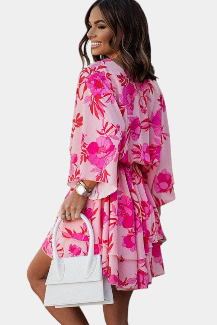 Vestido Eliza mini con nudo frontal y detalles