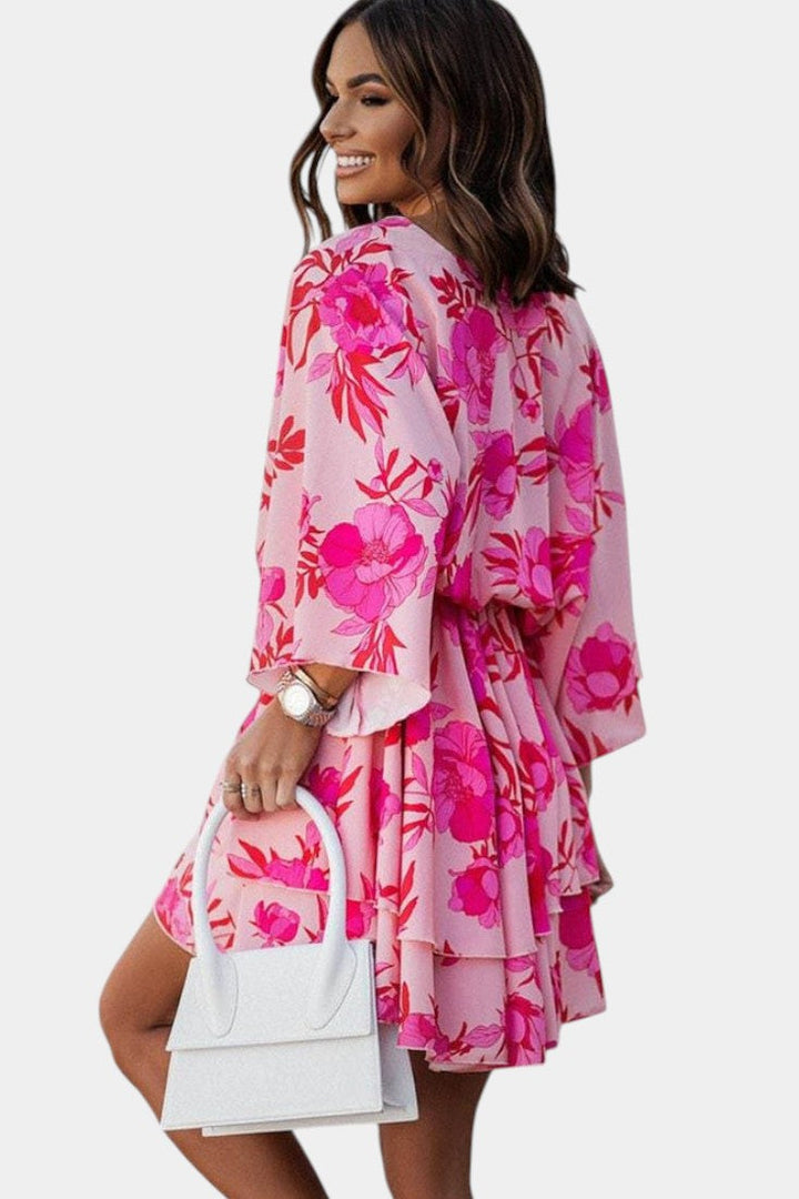 Vestido Eliza mini con nudo frontal y detalles