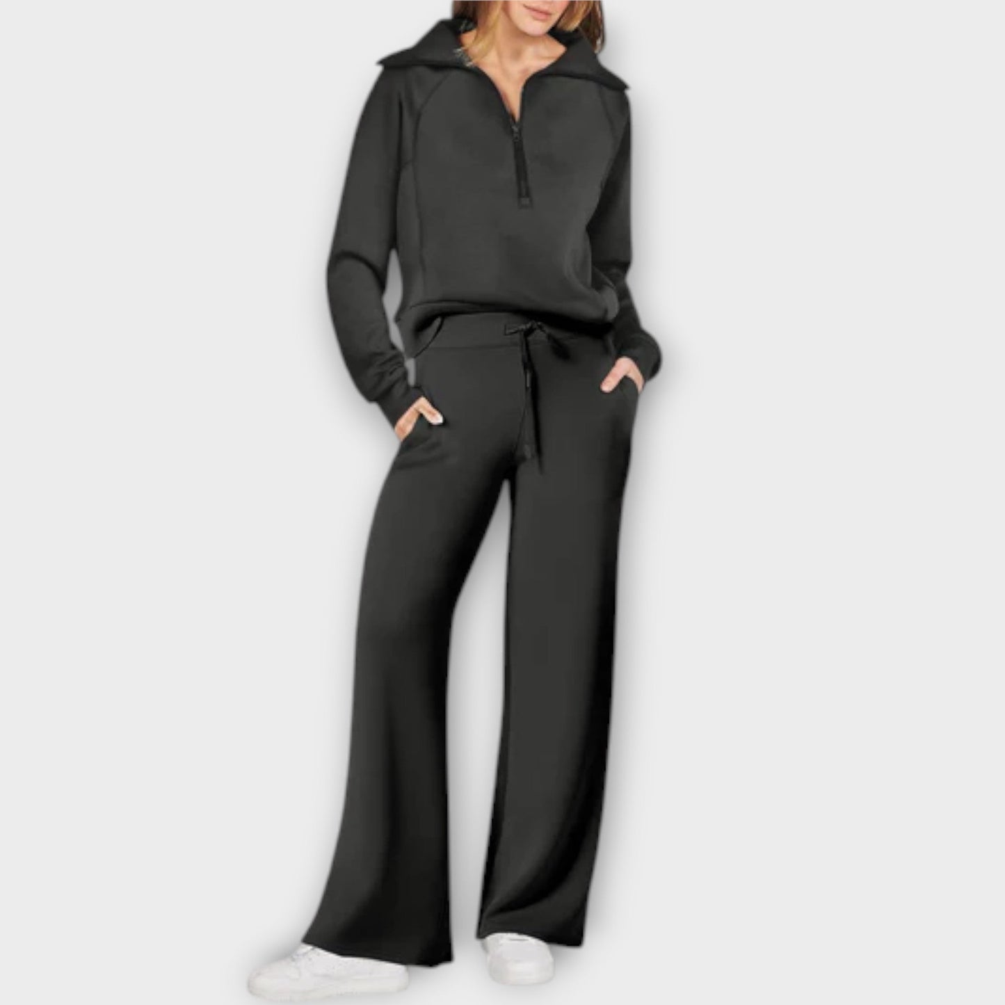 Aloria – Conjunto cozy moderno con pierna ancha