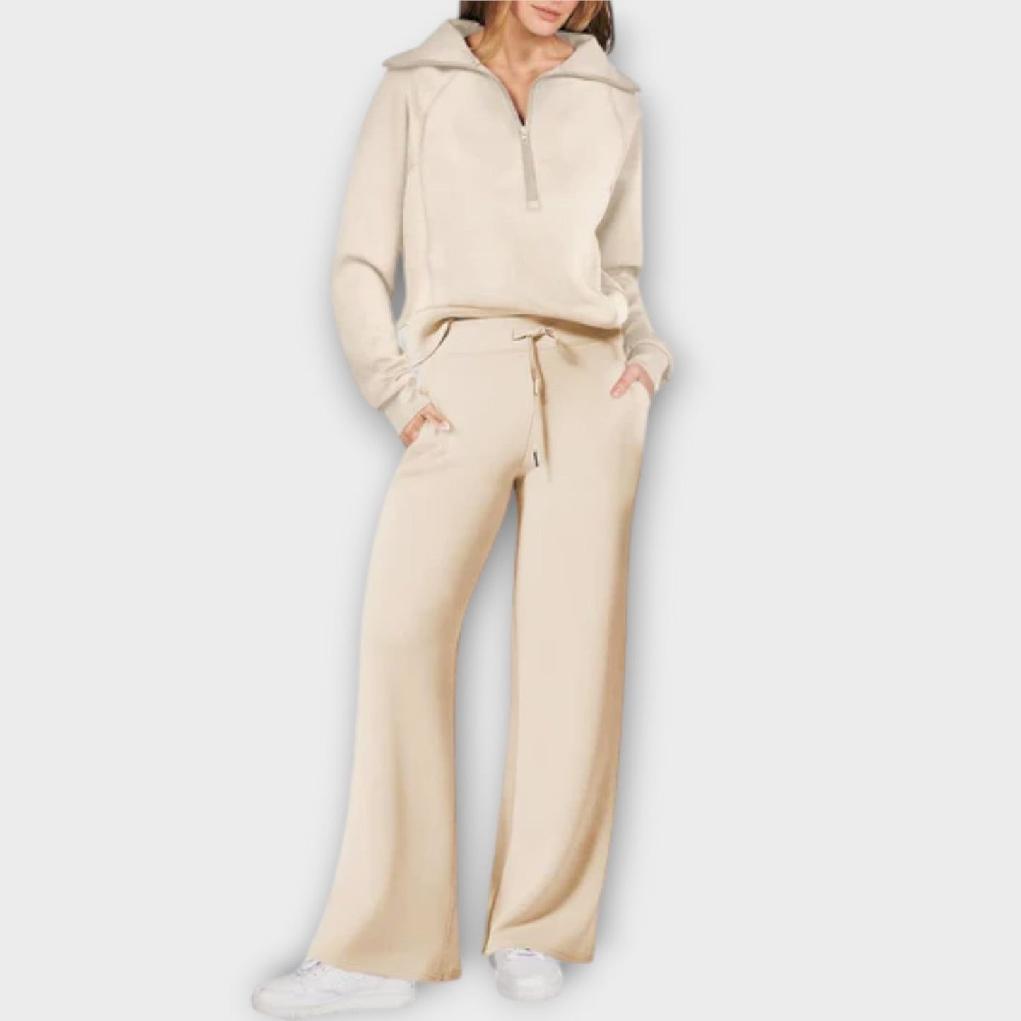 Aloria – Conjunto cozy moderno con pierna ancha