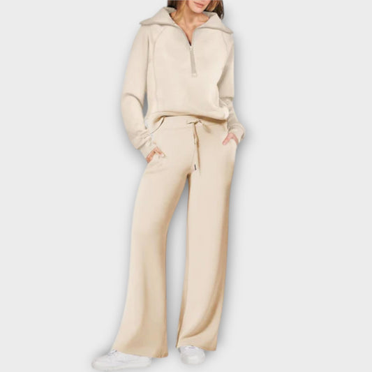 Aloria – Conjunto cozy moderno con pierna ancha
