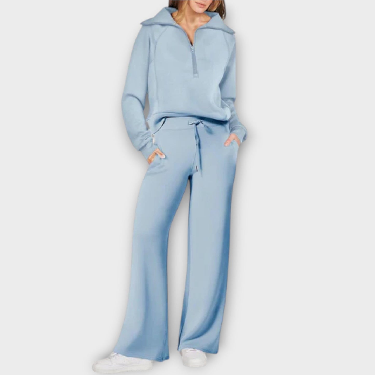 Aloria – Conjunto cozy moderno con pierna ancha