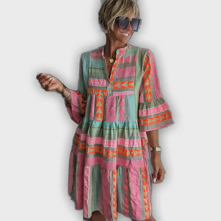 Vestido Boho Julian con capas - cómodo y estiloso