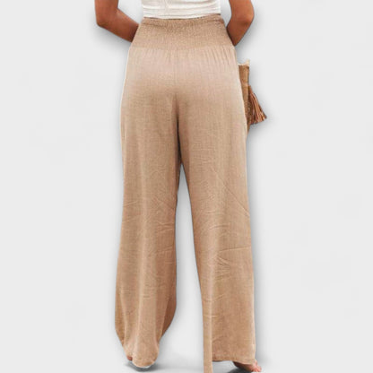 Pantalones de lino amplios y cómodos - Elegantes para cualquier evento