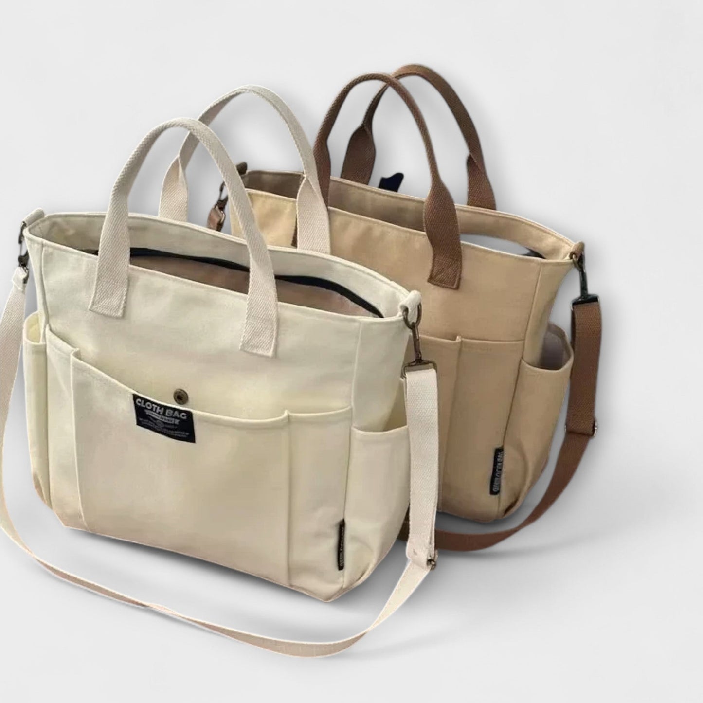 Bolso de lienzo minimalista multifuncional