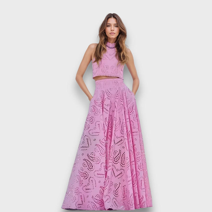 Lorina – Conjunto Doble con Romance de Corte