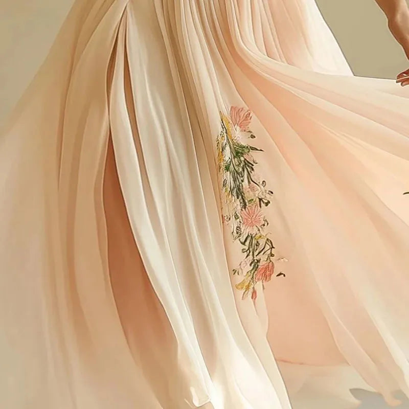 Amelia | Elegantes vestidos de fiesta con escote en V y cintura alta