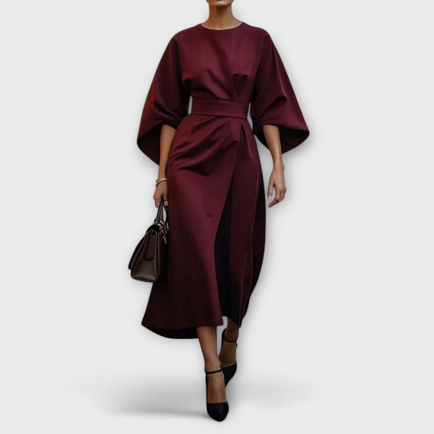 Vestido Sonia Elegante con Mangas Largas
