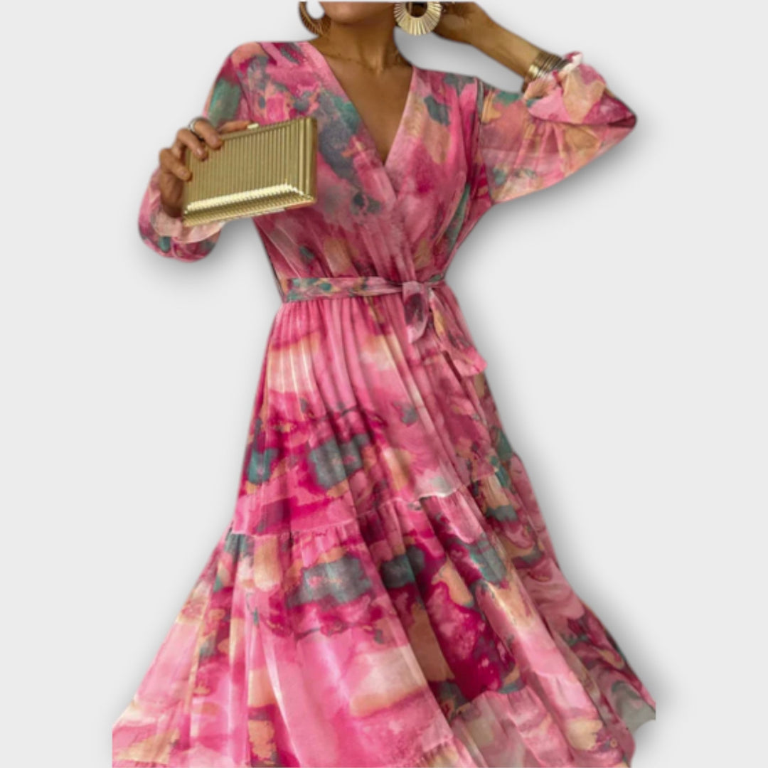 Vestido Maxi Acuarela Soñado - Abuline