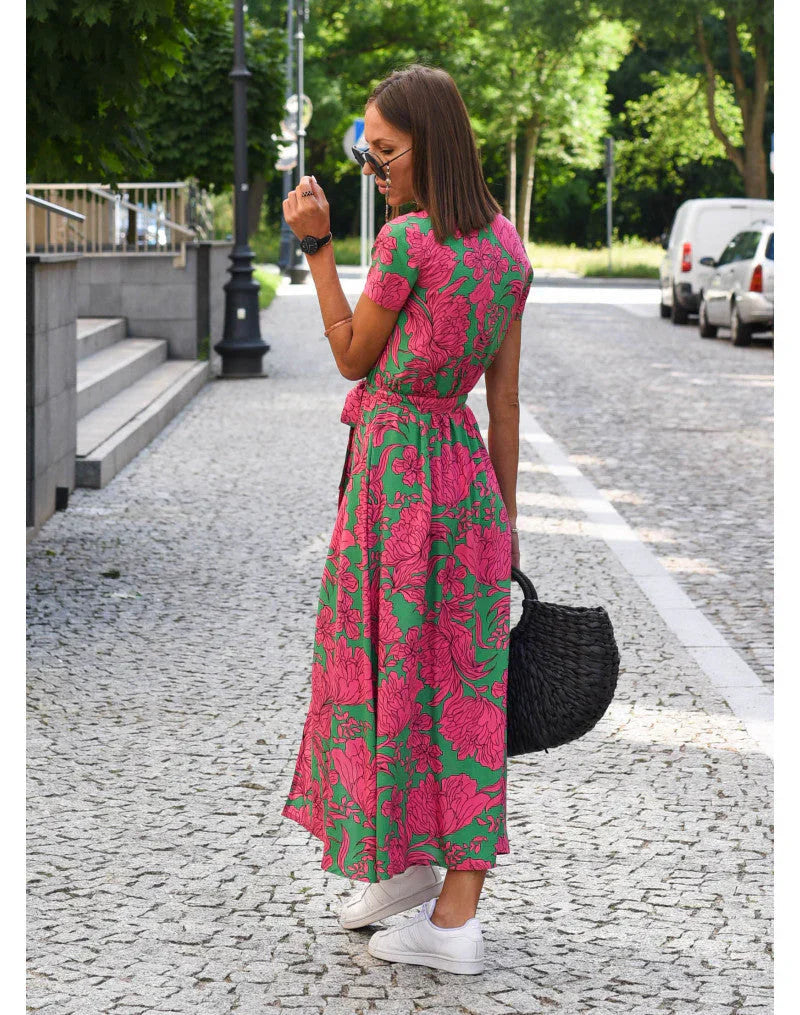 Susan - Vestido elegante con cuello en V