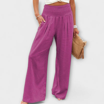 Pantalones de lino amplios y cómodos - Elegantes para cualquier evento