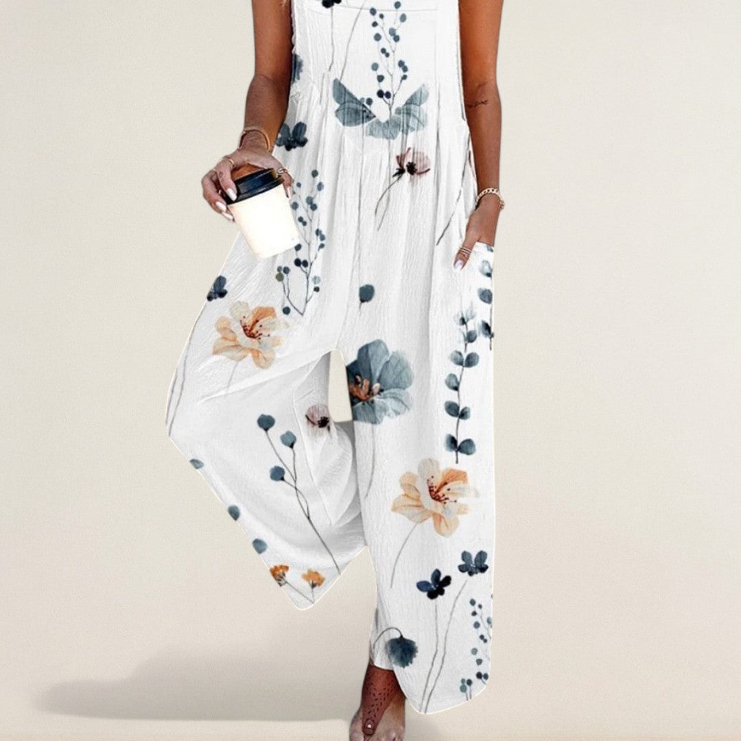 Suéter de verano cómodo con patrón de flores