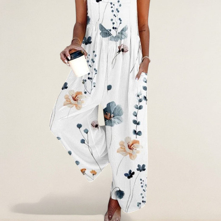 Suéter de verano cómodo con patrón de flores