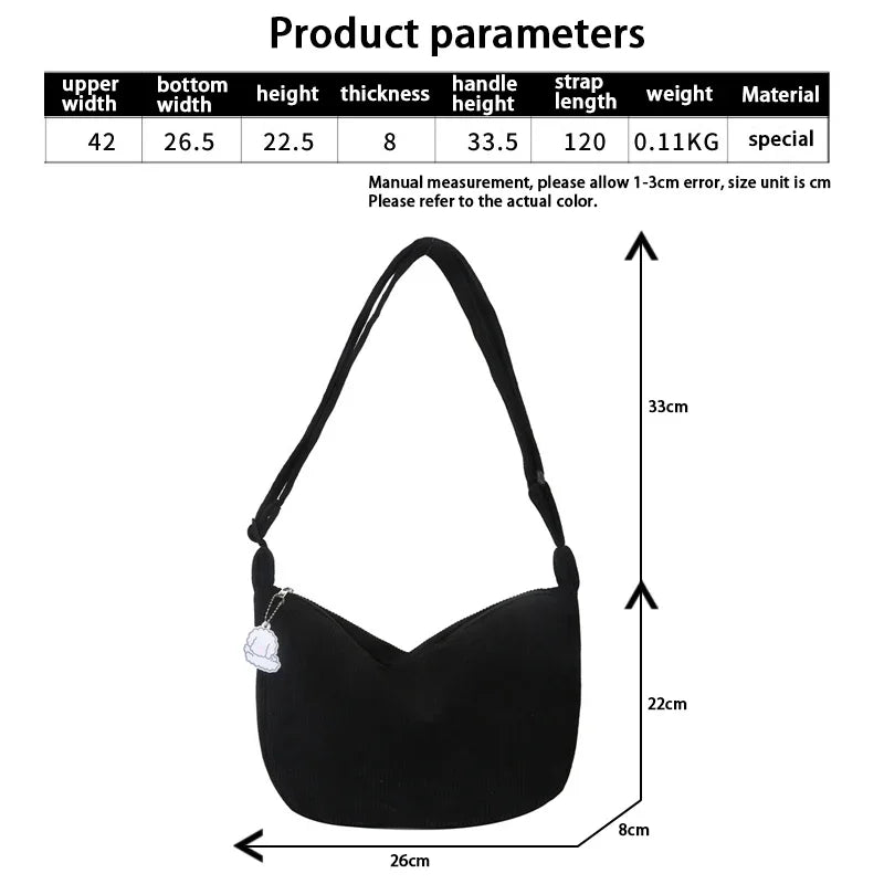 Bolso de lado de cordura para mujeres - Elegante y funcional