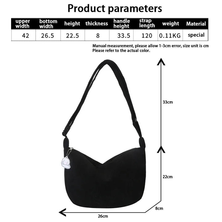 Bolso de lado de cordura para mujeres - Elegante y funcional