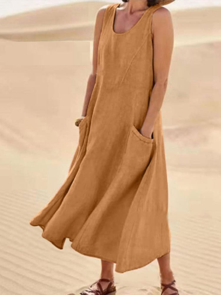 Emili - Vestido de verano elegante con cobertura de abdomen