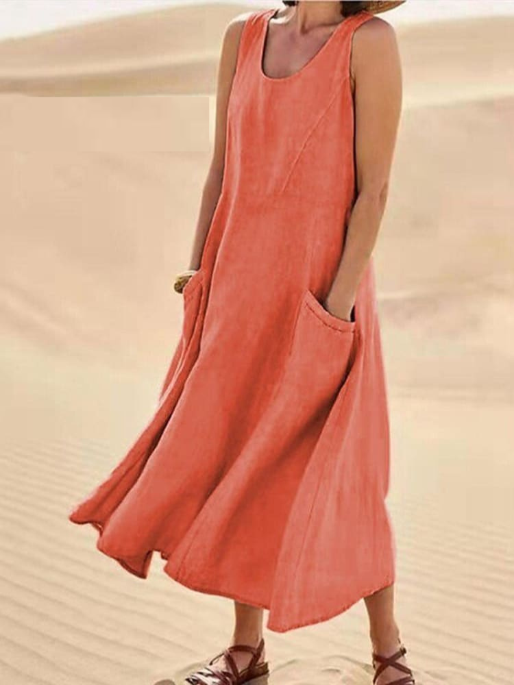 Emili - Vestido de verano elegante con cobertura de abdomen