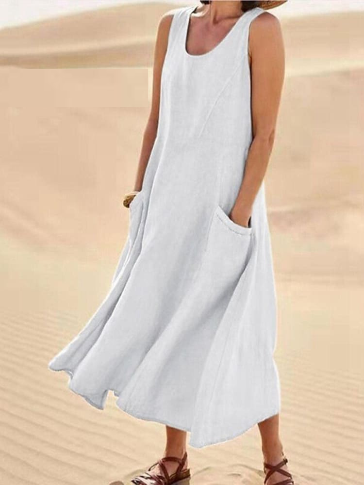 Emili - Vestido de verano elegante con cobertura de abdomen