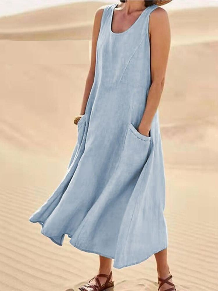 Emili - Vestido de verano elegante con cobertura de abdomen