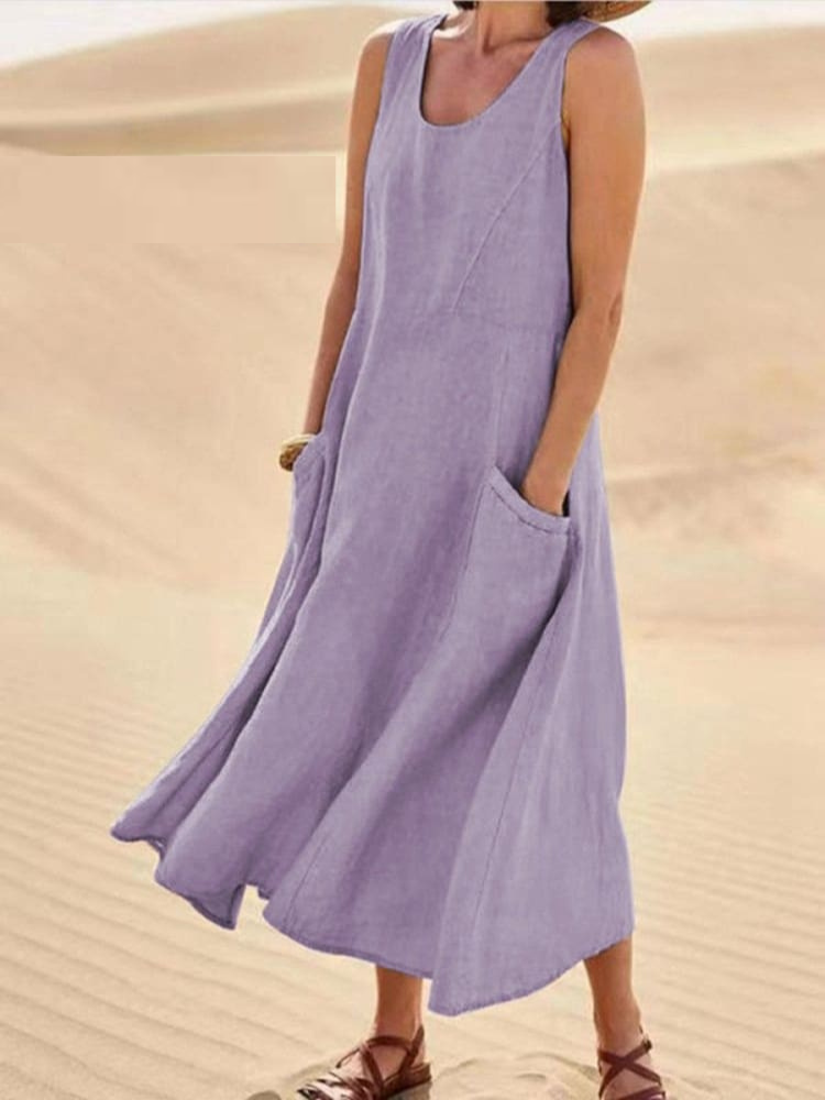 Emili - Vestido de verano elegante con cobertura de abdomen