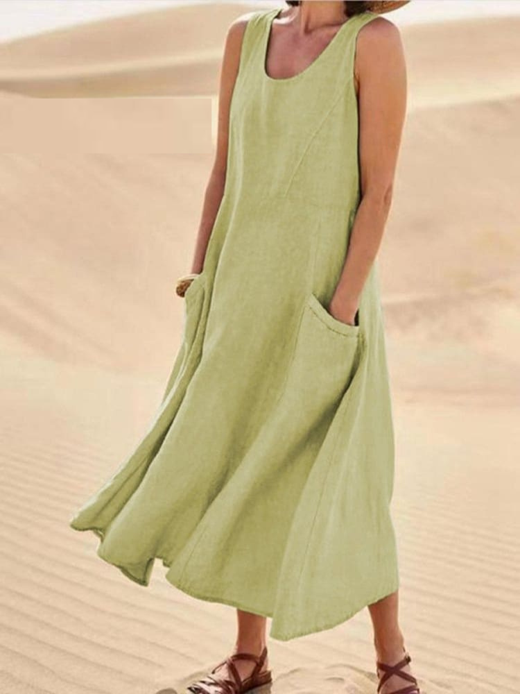 Emili - Vestido de verano elegante con cobertura de abdomen