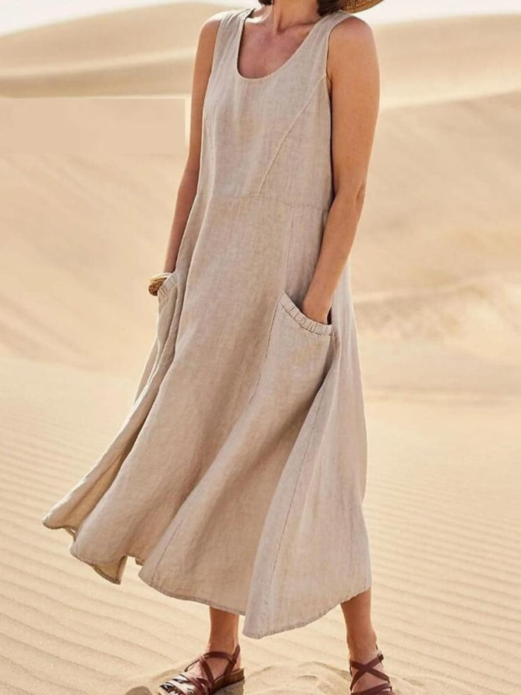 Emili - Vestido de verano elegante con cobertura de abdomen