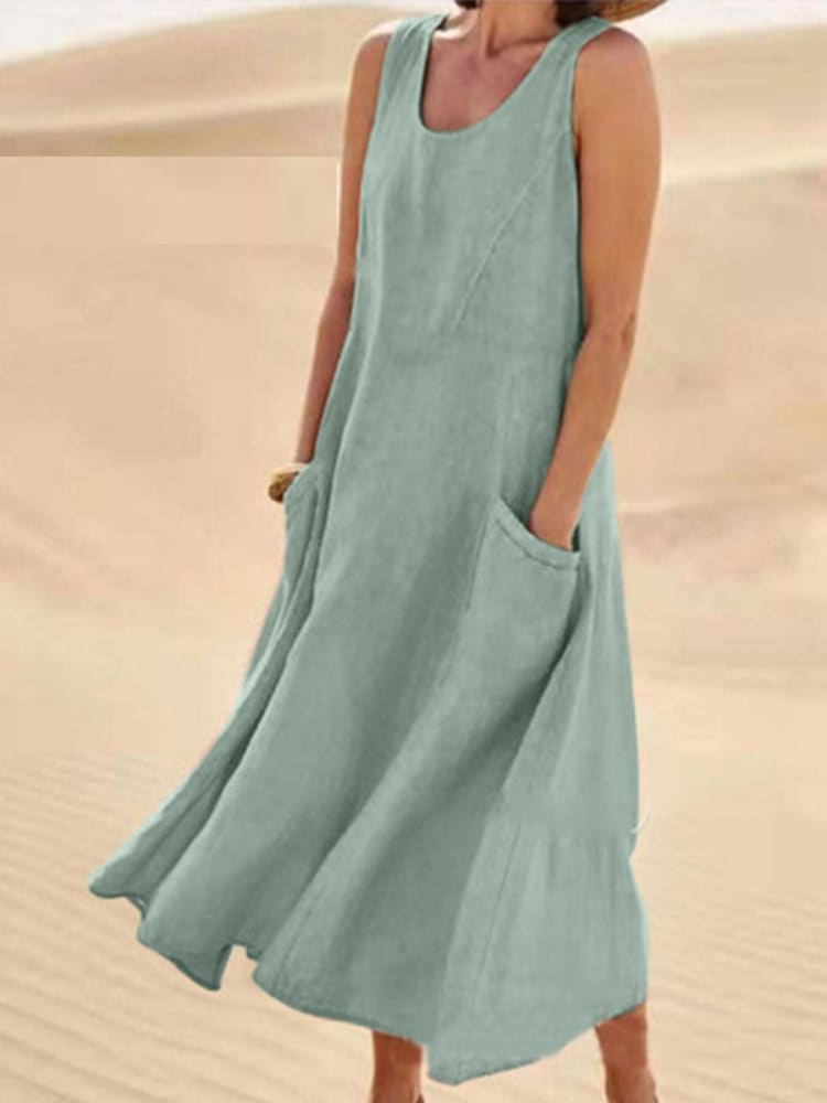 Emili - Vestido de verano elegante con cobertura de abdomen