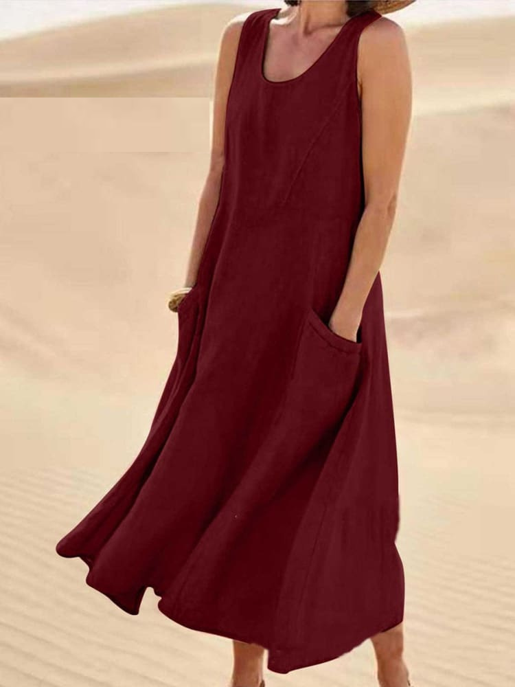Emili - Vestido de verano elegante con cobertura de abdomen