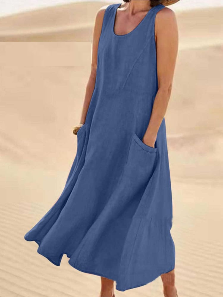 Emili - Vestido de verano elegante con cobertura de abdomen