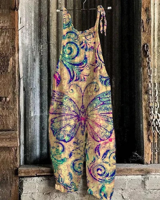 Sofá vintage para mujeres con estampado de mariposa - Comodidad y estilo para cada ocasión