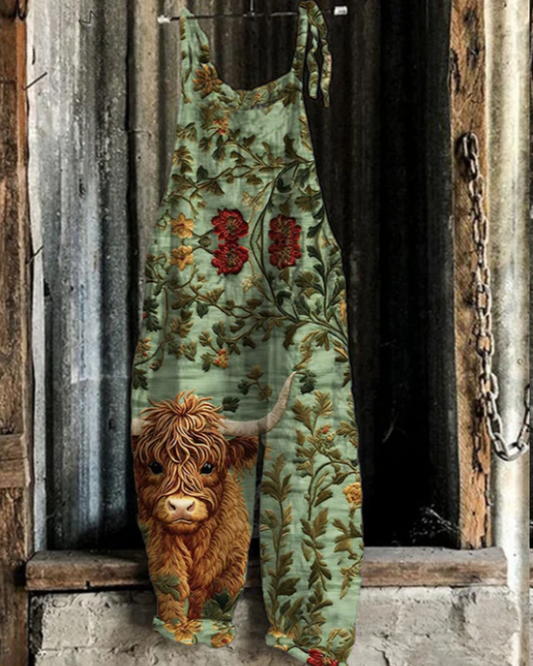 Conjunto vintage con bordado floral - Estilo y comodidad sin esfuerzo para mujeres