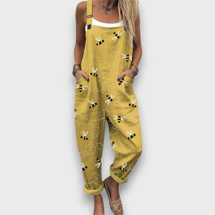 Mavi – pantalones con estampado de abejas y ambiente veraniego
