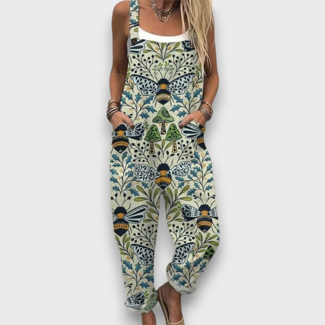 Mavi – pantalones con estampado de abejas y ambiente veraniego