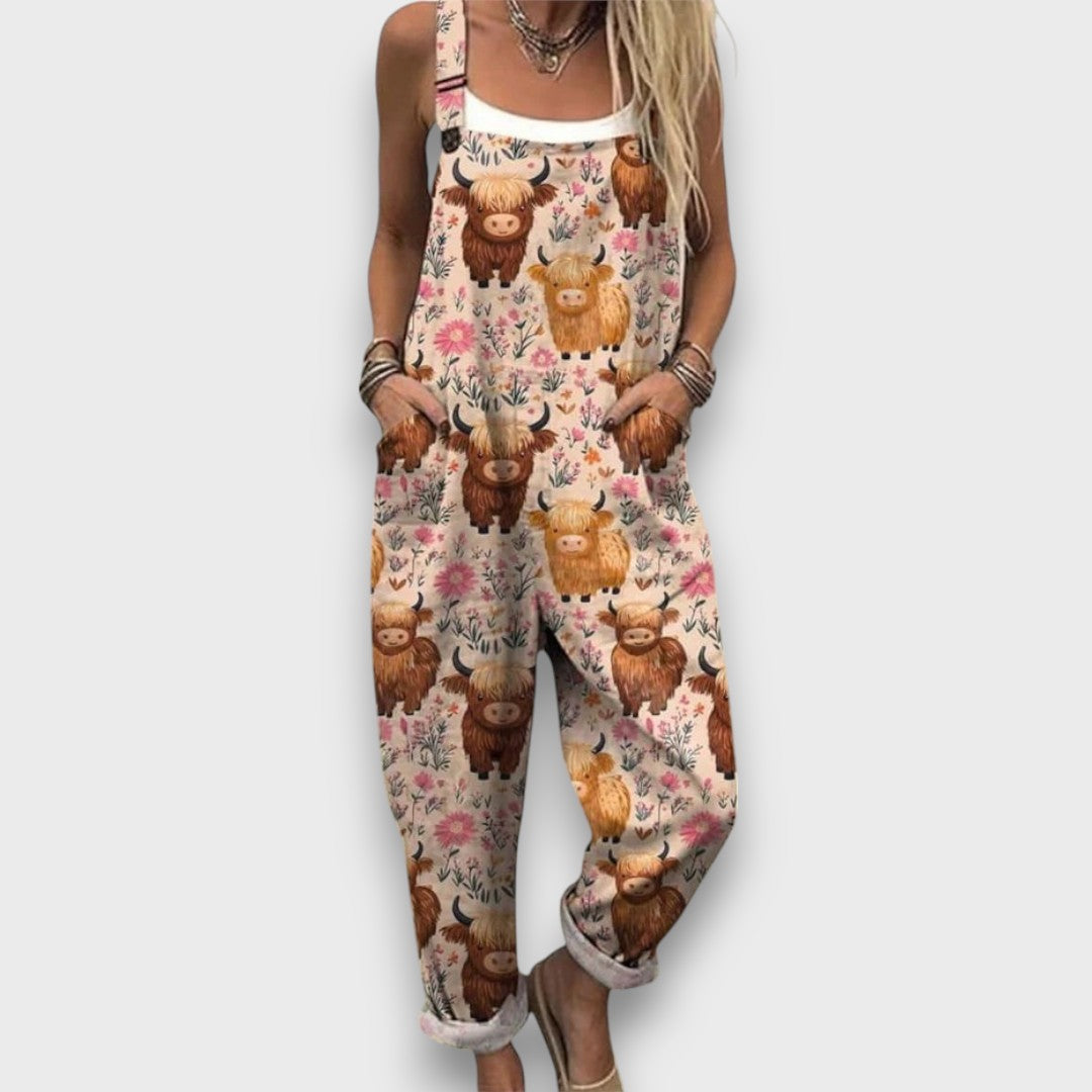 Mavi – pantalones con estampado de abejas y ambiente veraniego