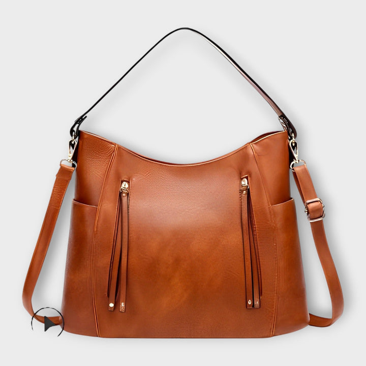Bolso de cuero para mujeres con diseño vintage elegante