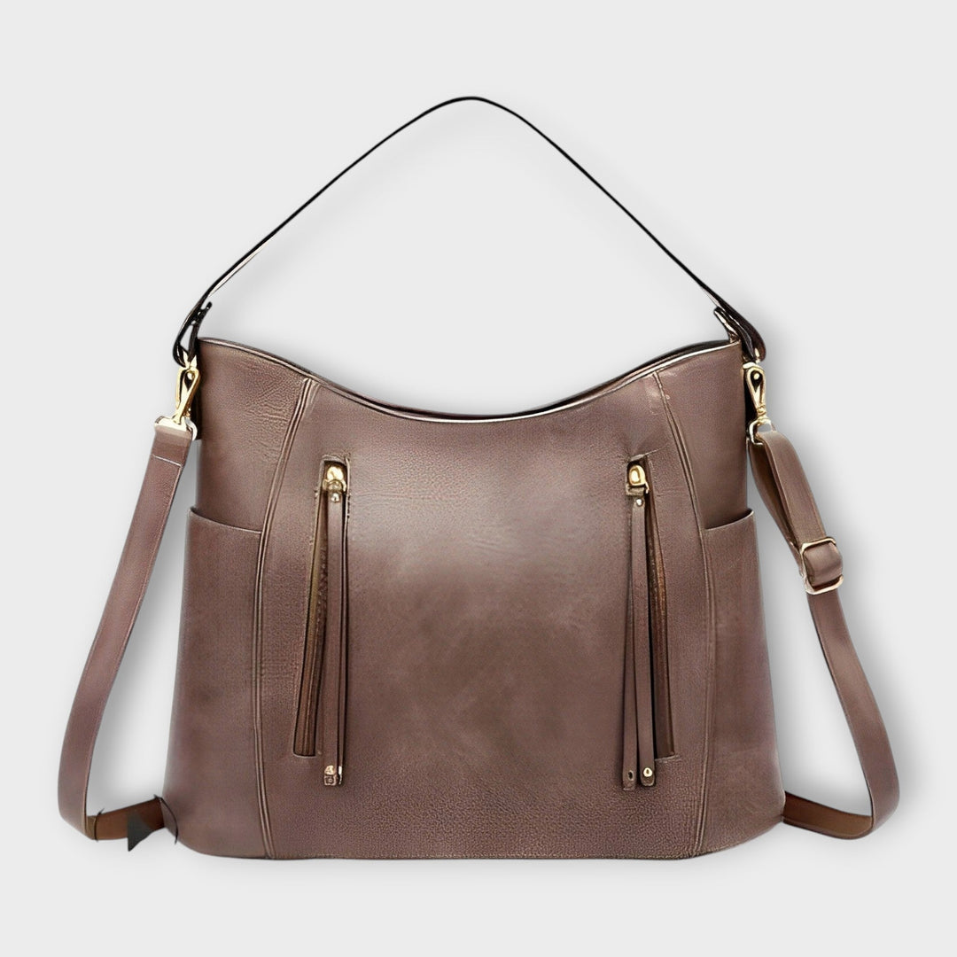 Bolso de cuero para mujeres con diseño vintage elegante