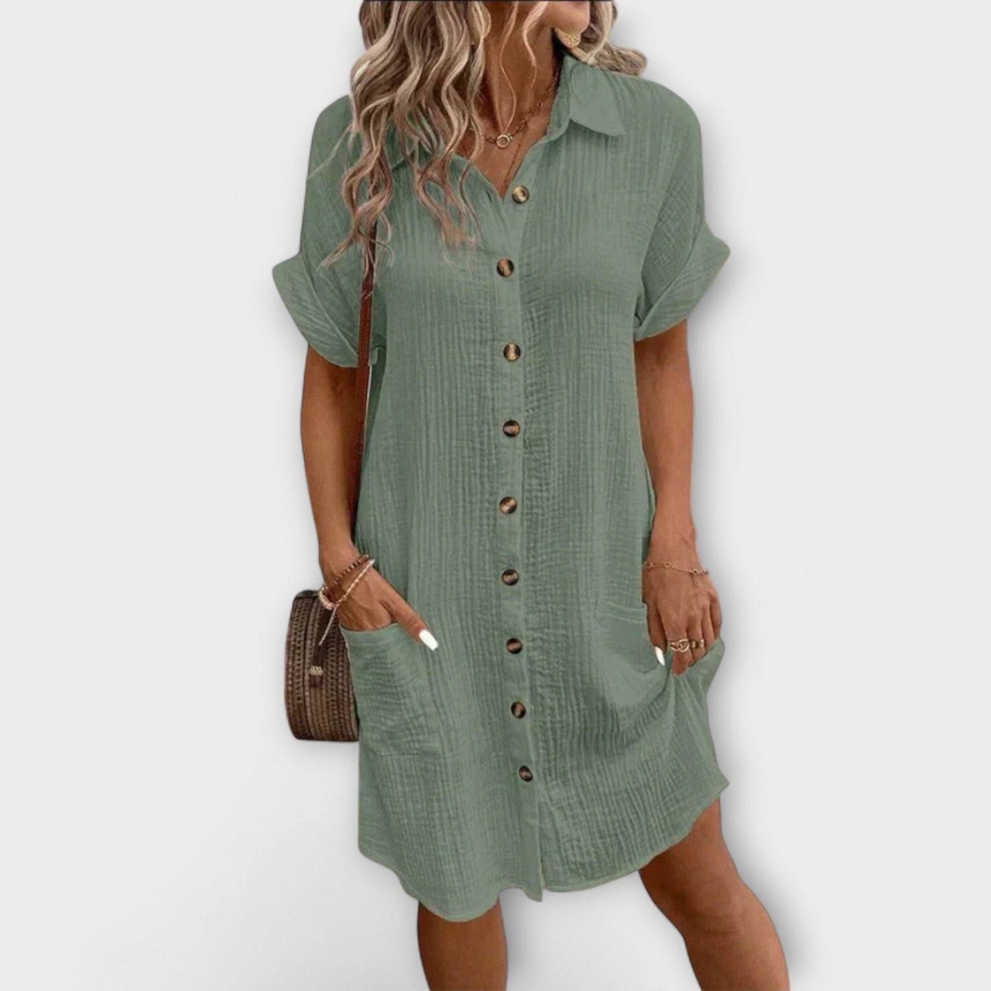 Vestido polo clásico para comodidad diaria