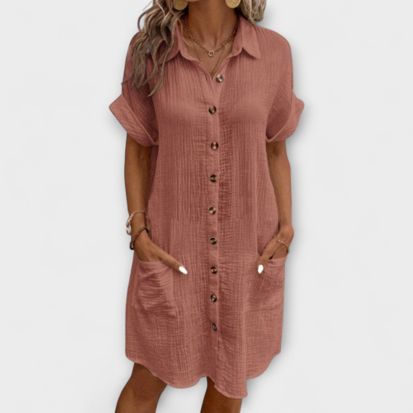 Vestido polo clásico para comodidad diaria