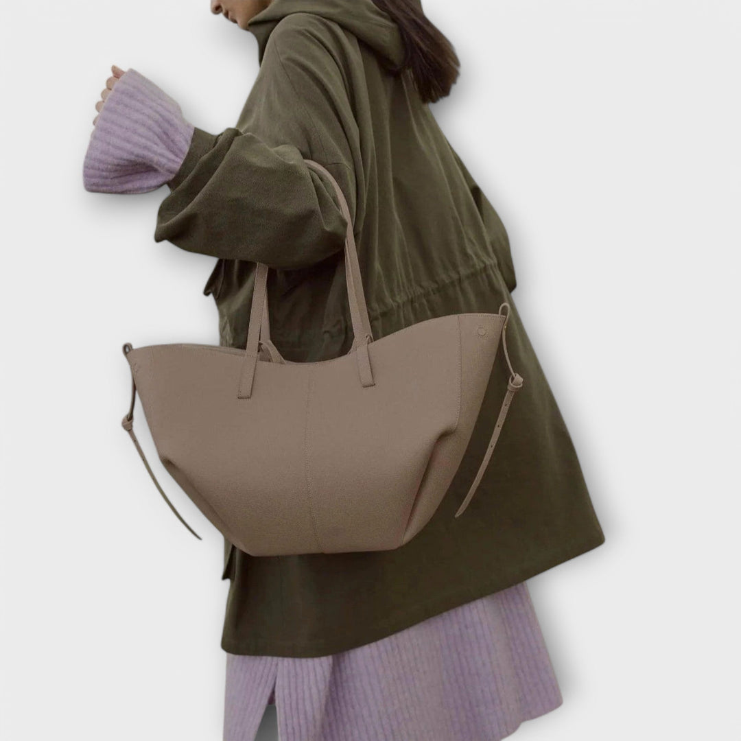 Bolso de mano de cuero italiano elegante - Bolso Aura