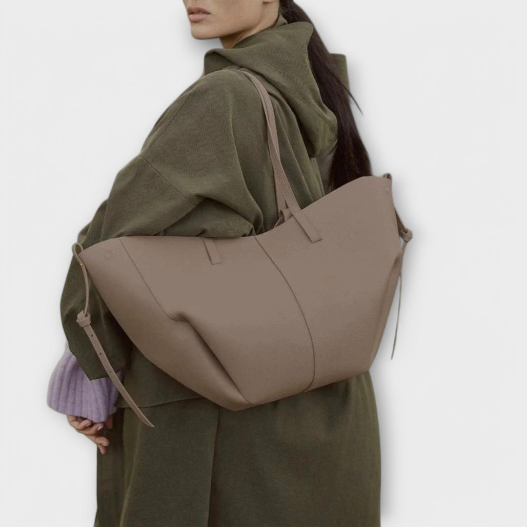 Bolso de mano de cuero italiano elegante - Bolso Aura