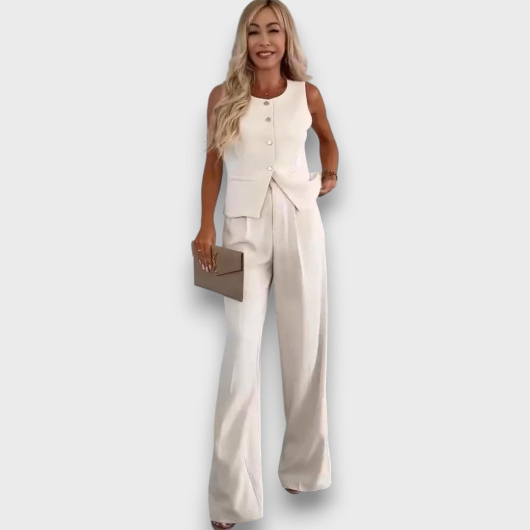 Milia – Conjunto de mujer con chaleco y pierna ancha