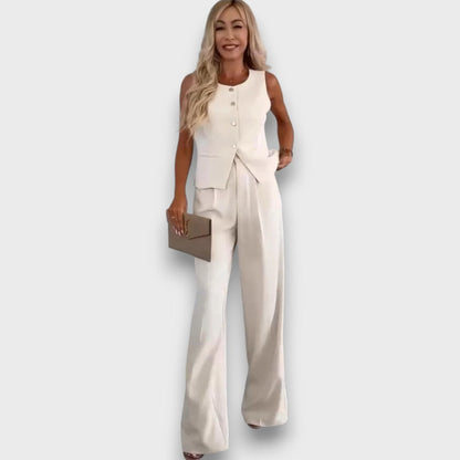 Milia – Conjunto de mujer con chaleco y pierna ancha