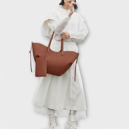 Bolso de mano de cuero italiano elegante - Bolso Aura