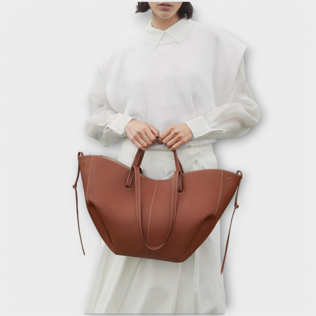 Bolso de mano de cuero italiano elegante - Bolso Aura