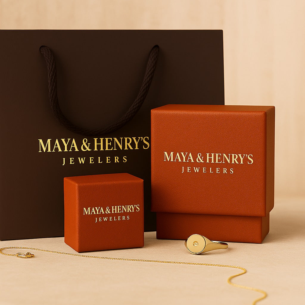 Juego de piedras Moissanite Cléa | Oro