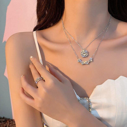 Cadena con colgante de trébol de cuatro hojas - Joyería que representa suerte y fe