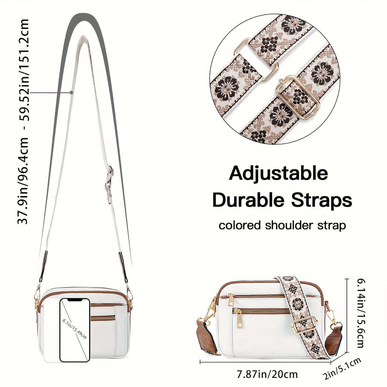 Bolso de mano retro de cuero vegetal para mujeres - Bolso Laura