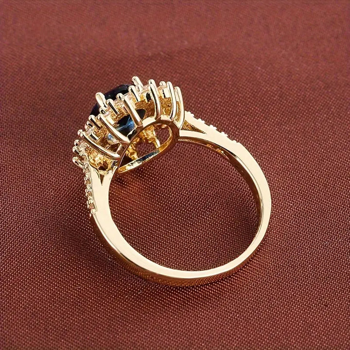 Anillo Vionne Zafiro Oro